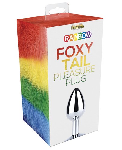 Rainbow foxy tail butt - tail, plug