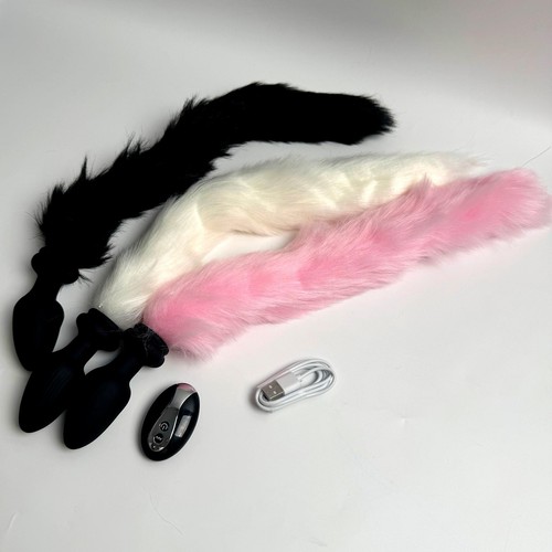 Silicone anal plug - anal, fluffy