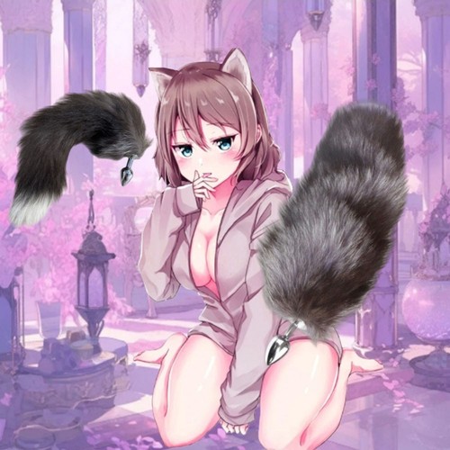 False fox tail - fox, metal