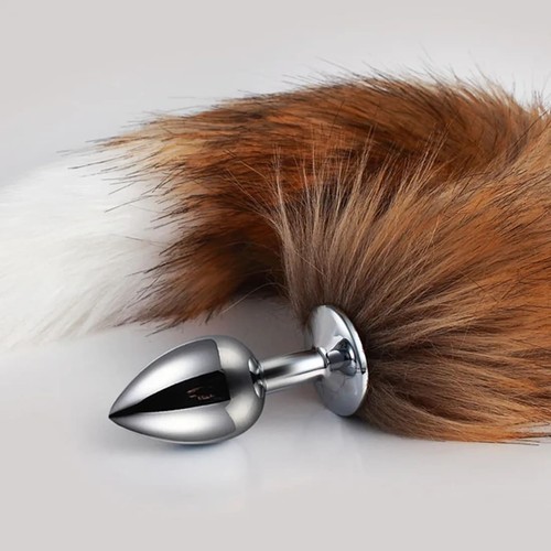 Faux fur fox - anal, plug