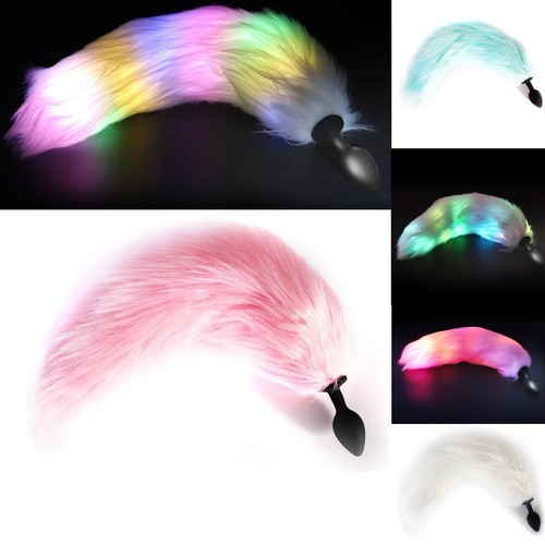 Led fox tail analplug - fox,