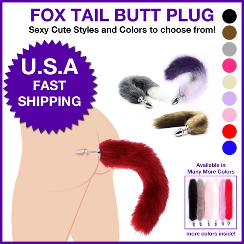 Fox tail anal butt - plug, sexy