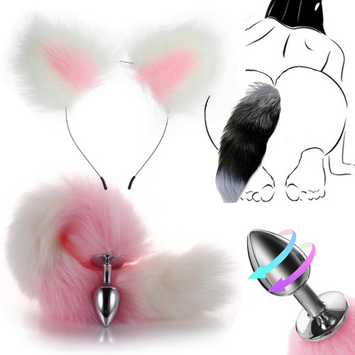 Fox tail butt plug anal - tail,